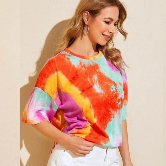 POPSICLE - TYE DYE T SHIRT OVERSIZE TEE - Picture 3 of 7